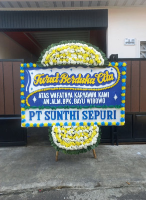 Papan Bunga Duka di Kaluat